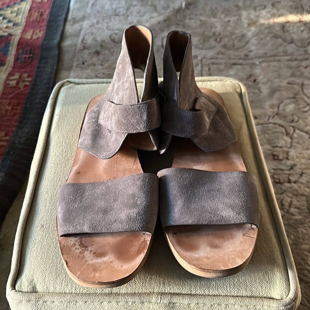 Vince grey suede/ leather sandals - Picture 5 of 8